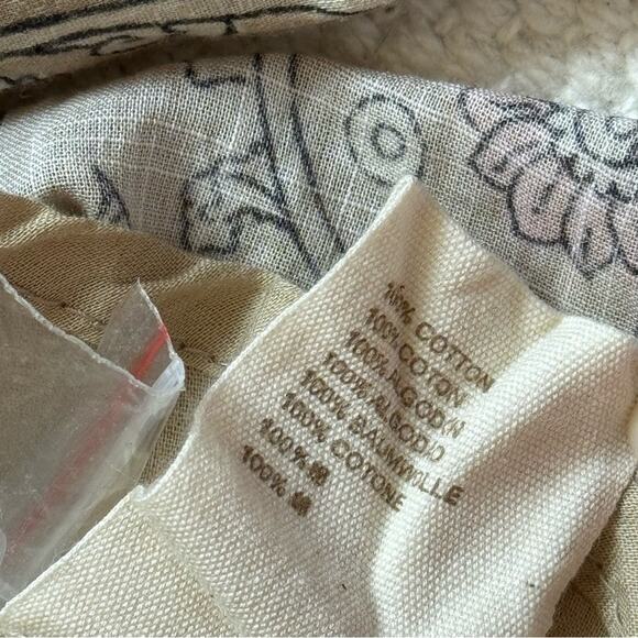 Let Me Be Anthropologie Celeste Fish Print Peasant Puff Sleeves Mini Dress 14 - Picture 12 of 14